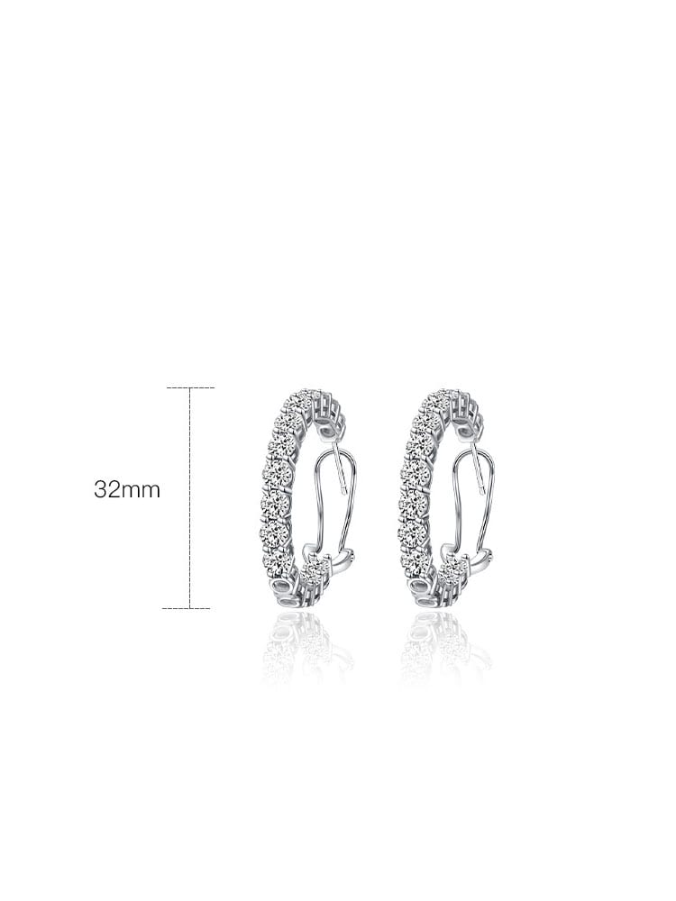 Diamond Hoop Earrings
