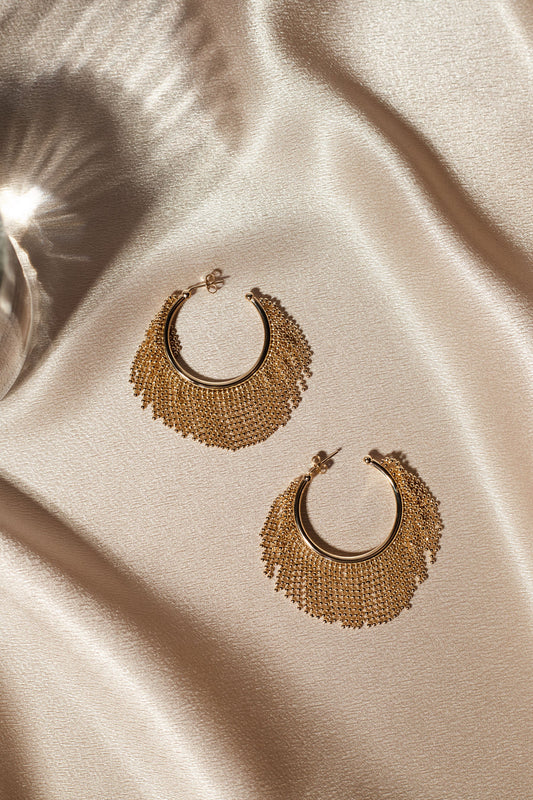 Selena Gold Filled Hoop Earrings