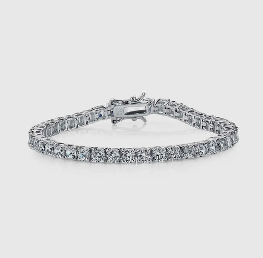 Cz. Tennis Bracelet in Sterling Silver