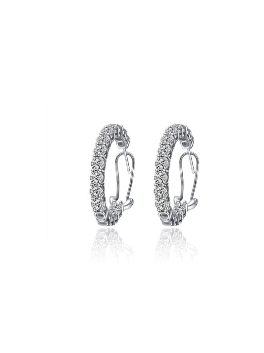 Diamond Hoop Earrings